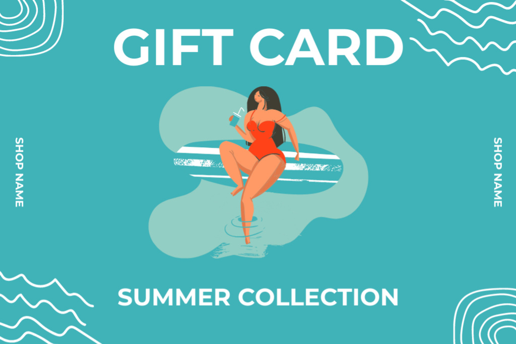 Summer Collection Gift Voucher Offer Gift Certificateデザインテンプレート