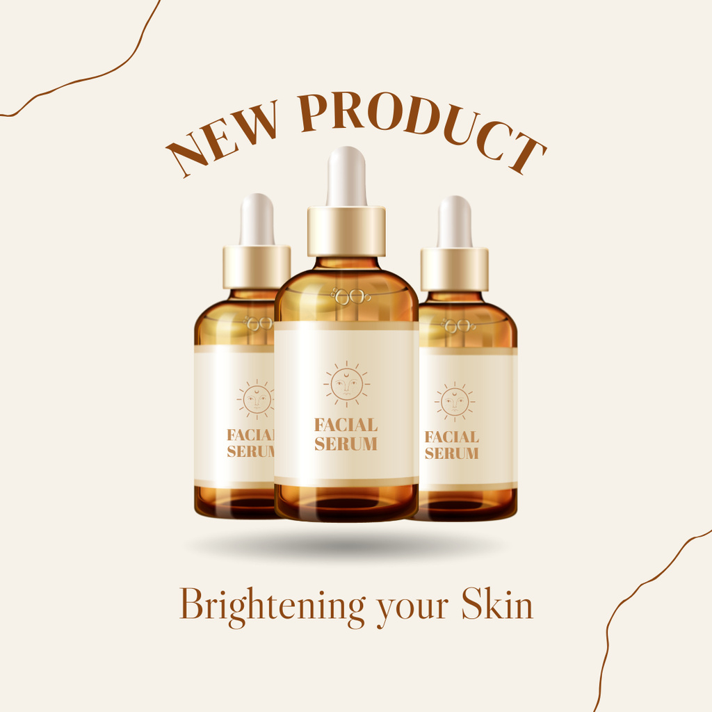New Organic Cosmetics Offer In Bottles Instagramデザインテンプレート