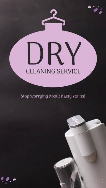 Dry Cleaning Service Offer With Machine TikTok Video Tasarım Şablonu