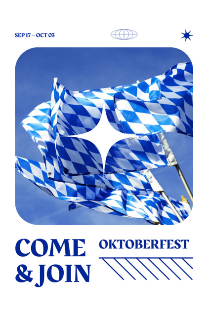 Designvorlage Oktoberfest Unforgettable Celebration Notice für Flyer 4x6in