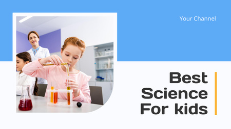 Awesome Science Lessons for Kids With Experiments Youtube Thumbnail Design Template