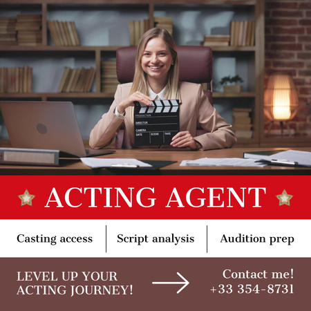 Platilla de diseño Reliable Acting Agent With Service Description Offer Animated Post