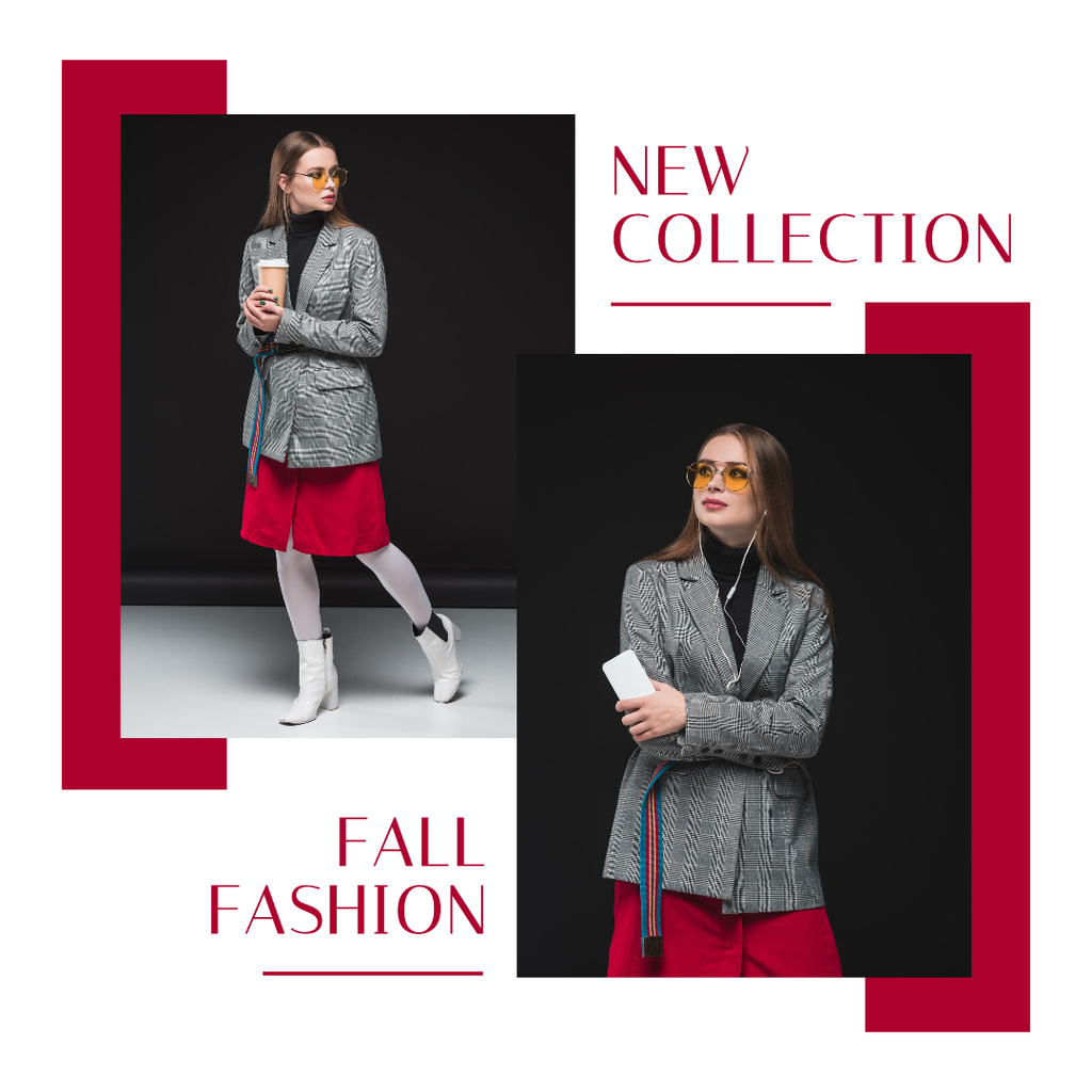 Designvorlage Glam Female Fashion Clothes für Instagram