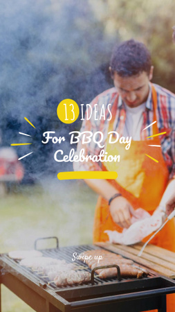 Ontwerpsjabloon van Instagram Story van BBQ Day Celebration Announcement