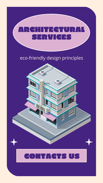 Pro Level Architectural Services With Eco-friendly Standards Instagram Video Story Šablona návrhu