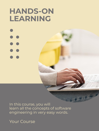Online Courses Ad Poster US Šablona návrhu
