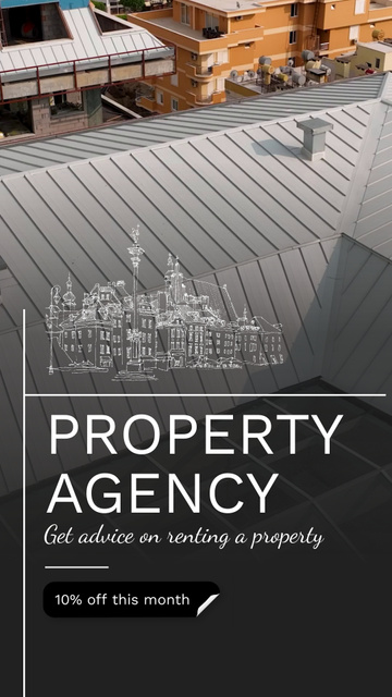 Template di design Experienced Property Agency With Advice And Discount Offer Instagram Video Story