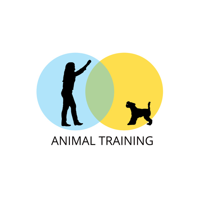Animal Training Center Animated Logo Šablona návrhu