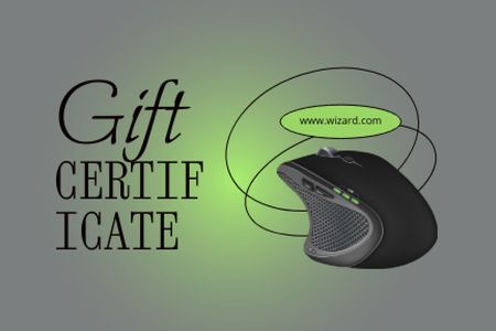 Template di design Gaming Gear Offer Gift Certificate