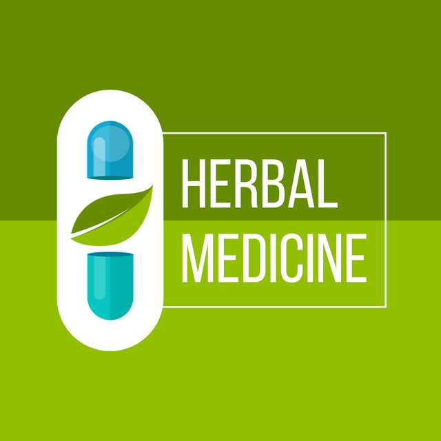 Herbal Medicine Capsules Offer Animated Logo Tasarım Şablonu