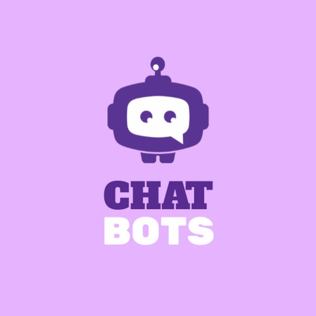 Plantilla de diseño de Online Chatbot Services Animated Logo 