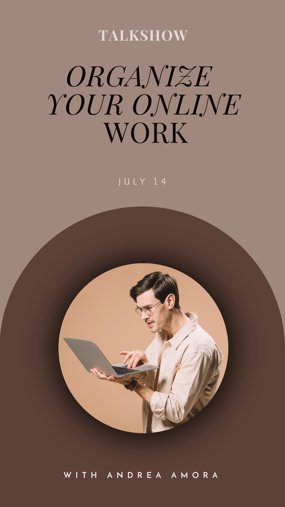 Platilla de diseño How to Organise Your Work from Home Instagram Story