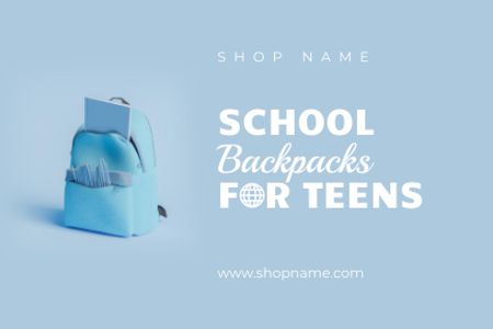 Platilla de diseño Back to School Special Offer Label