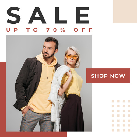 Promoting Fashion Sale Offer With Accessories Instagram Design Template