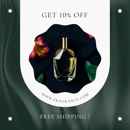 Discount Offer on Floral Fragrance Instagram Design Template