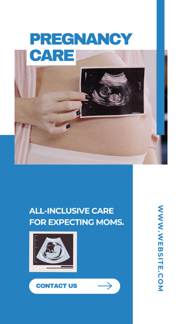 Offer of Pregnancy Care Instagram Video Story – шаблон для дизайну