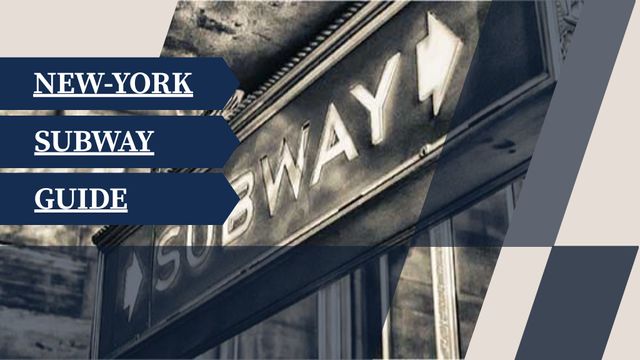 New York subway guide Title Design Template