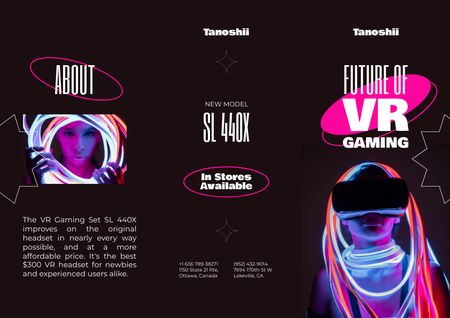 Gaming Gear Ad Brochure Design Template