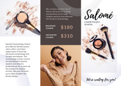 Makeup Course Invitation with Asian Woman