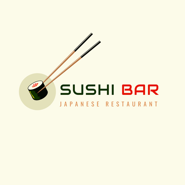Special Ad of Japanese Restaurant Logo Modelo de Design