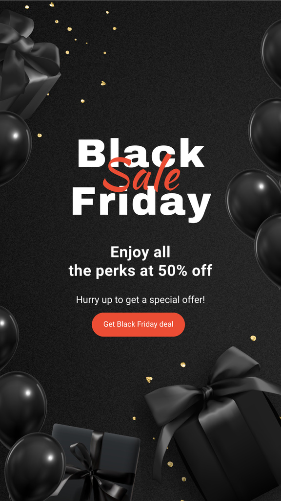 Template di design Black Friday Special Discounts Offer Instagram Story