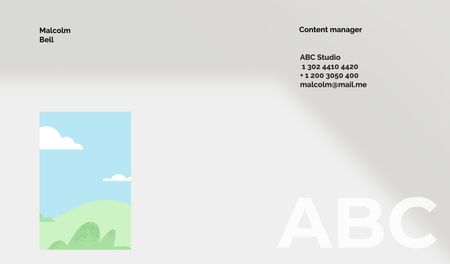 Modèle de visuel Content Manager business contacts - Business card
