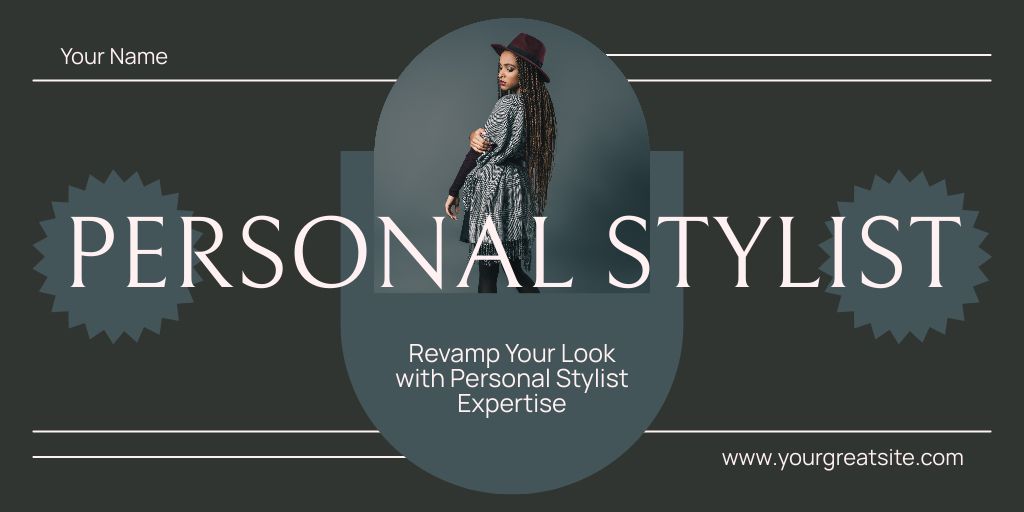 Revamp Your Look with Personal Styling Twitter Design Template