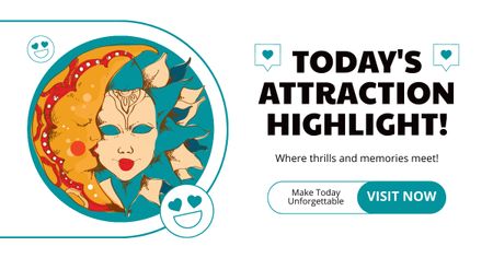 Unforgettable Carnival With Attractions Today Facebook AD Design Template