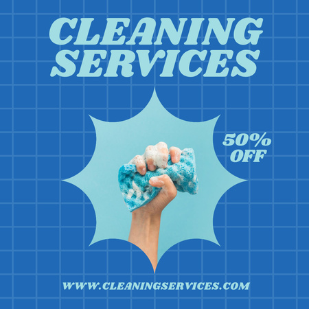 Ontwerpsjabloon van Instagram AD van Cleaning Service Offer