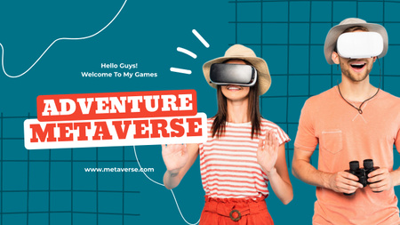 Adventure In Metaverse Youtube Thumbnail – шаблон для дизайну
