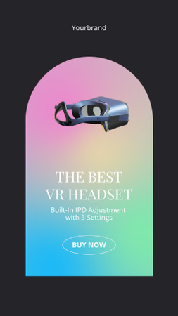 Plantilla de diseño de Gama variada de auriculares VR TikTok Video 