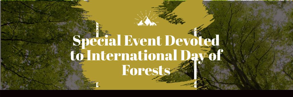 Special Event devoted to International Day of Forests Email header Šablona návrhu