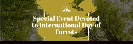 Platilla de diseño Special Event devoted to International Day of Forests Email header