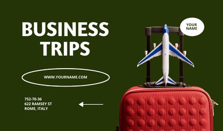 Business Travel Agency Services Offer Business card – шаблон для дизайна