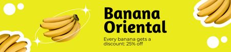 Designvorlage Rabattangebot auf Bananen für Ebay Store Billboard
