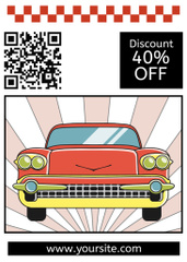 Retro Car And Driving School Lessons Promotion