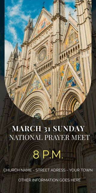Szablon projektu Prayer Meeting in Church Graphic