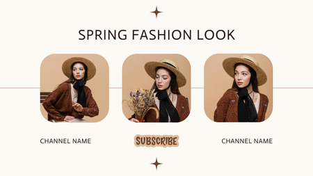 Modèle de visuel Collage with Ideas for Spring Looks - Youtube Thumbnail
