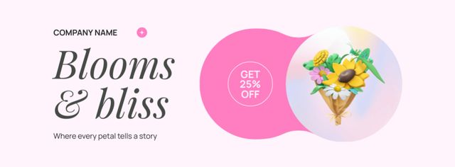 Exquisite Floral Designs with Big Discount Facebook cover Design Template
