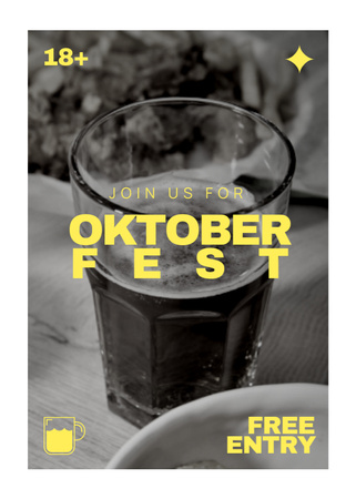 Oktoberfest Celebration Announcement Flayer Modelo de Design