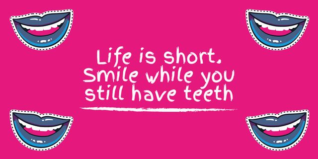 Template di design Funny Phrase about How Life is Short Twitter