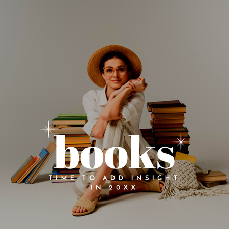 Muhteşem Kitaplar Promosyonu Instagram Tasarım Şablonu