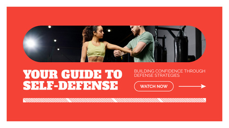Platilla de diseño Online Guide To Self-Defense Youtube Thumbnail