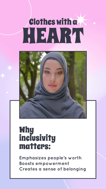Clothes With Inclusivity And No Limits Instagram Video Story Tasarım Şablonu