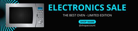 Electronics Sale with Microwave Ebay Store Billboard Design Template