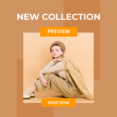 Platilla de diseño New Fashion Collection Instagram
