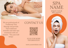 Spa Center Service Proposal with Young Attractive Woman