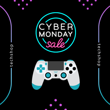 Cyber ​​Monday Gadget Sale Announcement Instagram AD Design Template