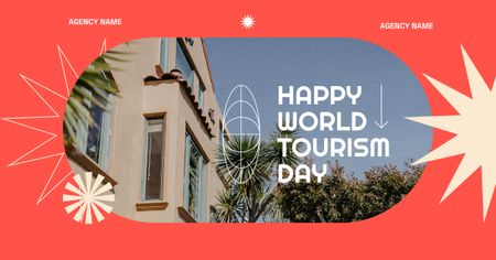 Tourism Day Announcement with Beautiful Building Facebook AD Design Template