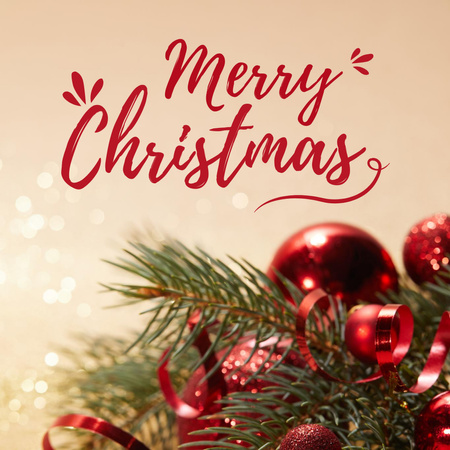 Plantilla de diseño de Christmas Holiday Greeting Instagram 
